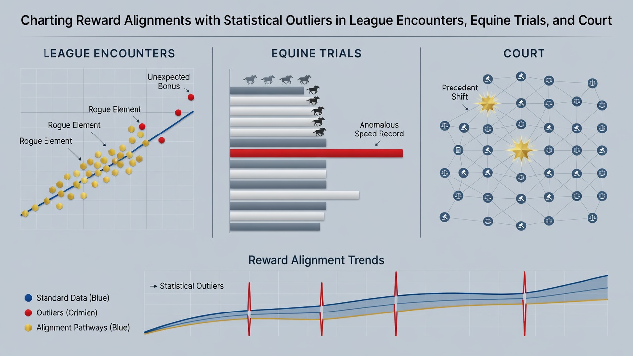 Data visualizations of reward alignments adn outlier detections in equine and tennis events