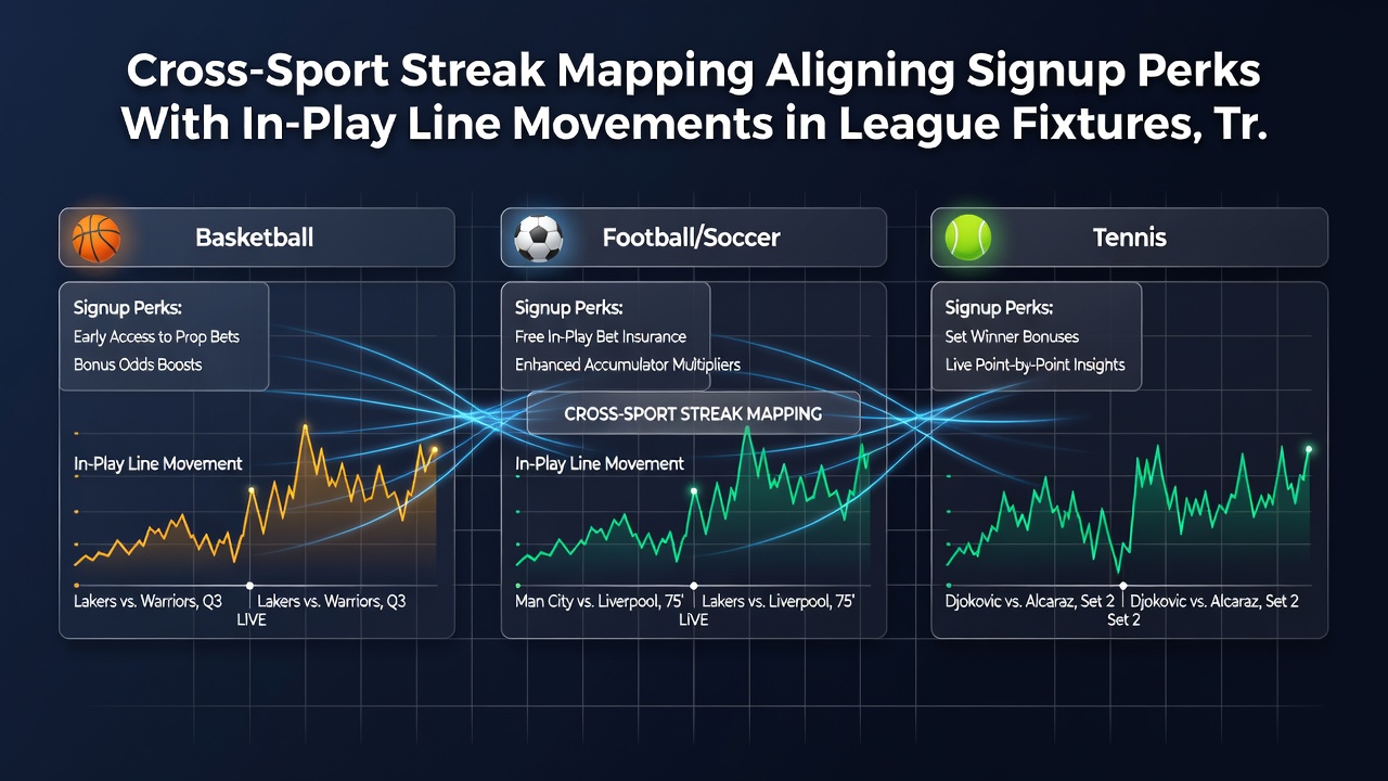 In-play line movements chart for multi-sport betting alignment