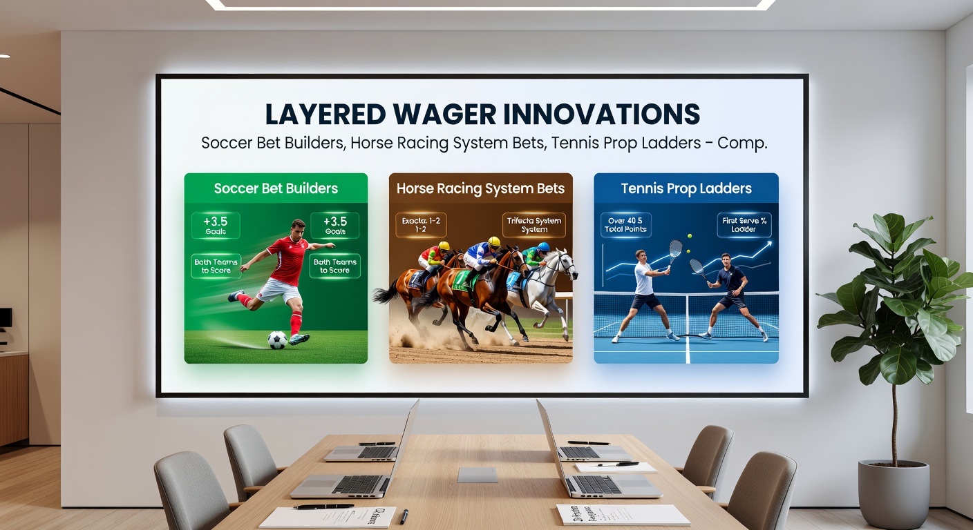 Comparative chart of odds boosts and risk profiles for bet builders, system bets, and prop ladders across major bookmakers