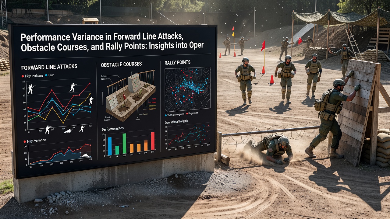 Team of operators establishing a rally point during a field exercise with navigation equipment