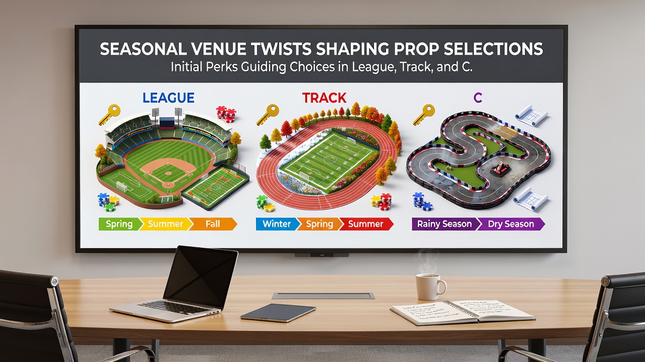 Mid-season venue conditions at tennis courts and racing tracks affecting prop market selections